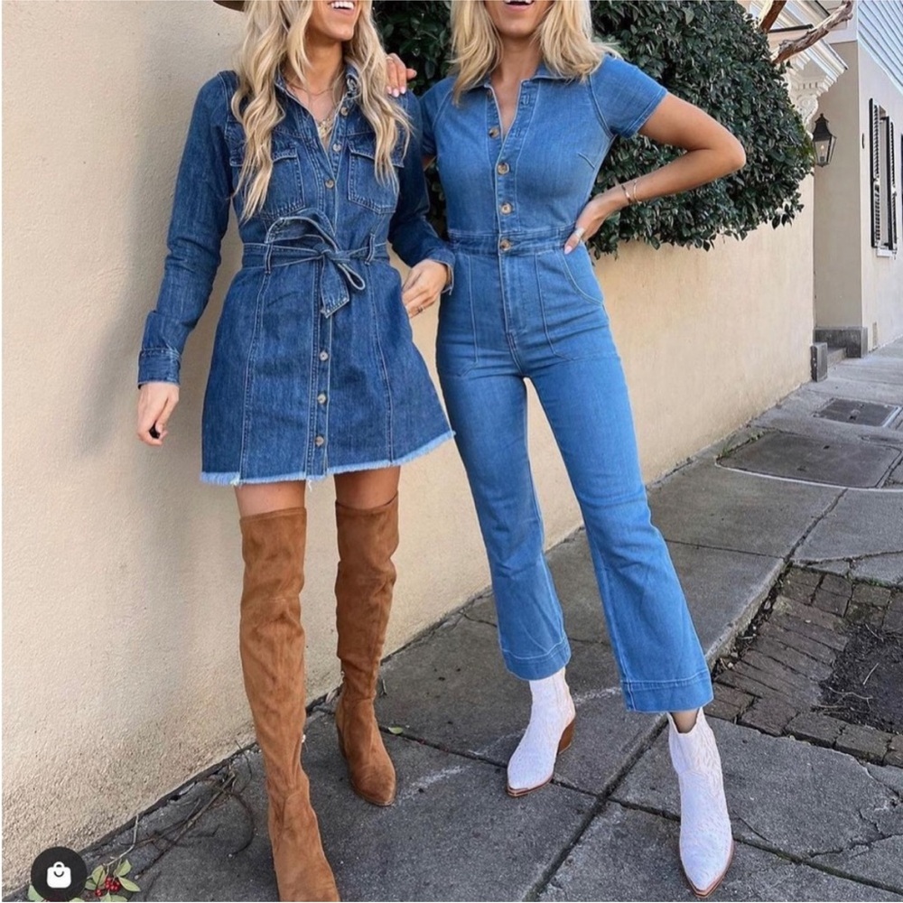 Show Me Your Mumu Emery Denim Jumpsuit